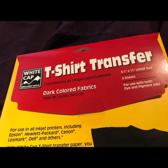 6 sheet dark heat transfer paper new made in USA - Picture 4 of 4